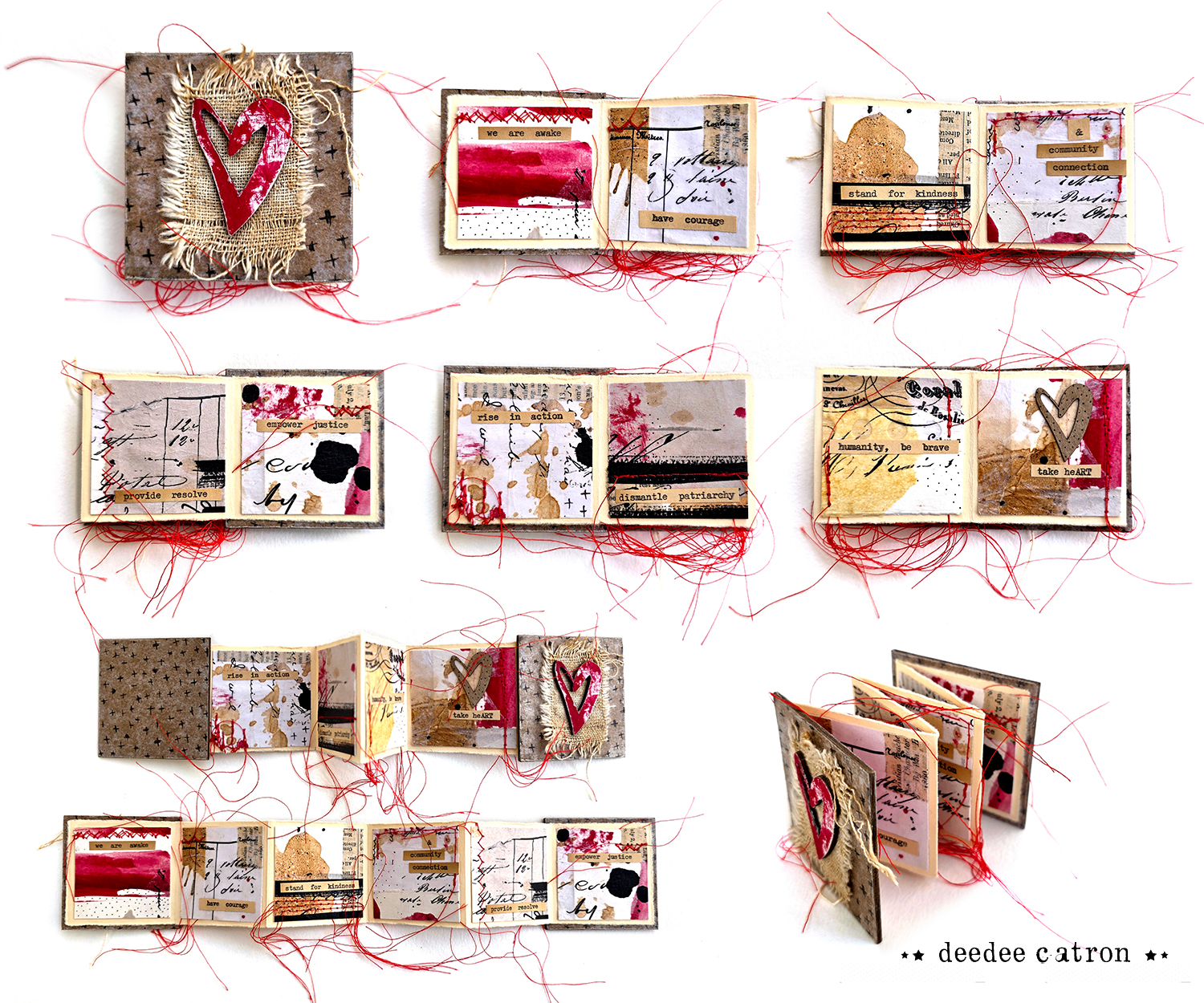 DeeDee Catron - Take HeART Red GRID